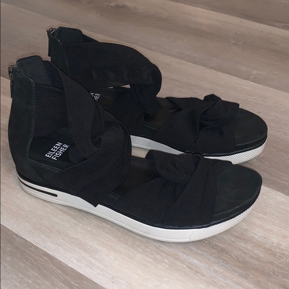 Eileen Fisher Shoes - New Eileen Fisher Zanya Wedge Sandal Sz 6.5
